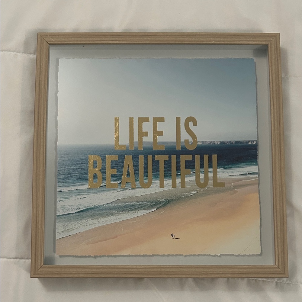 Life is Beautiful Beach Wall Art
